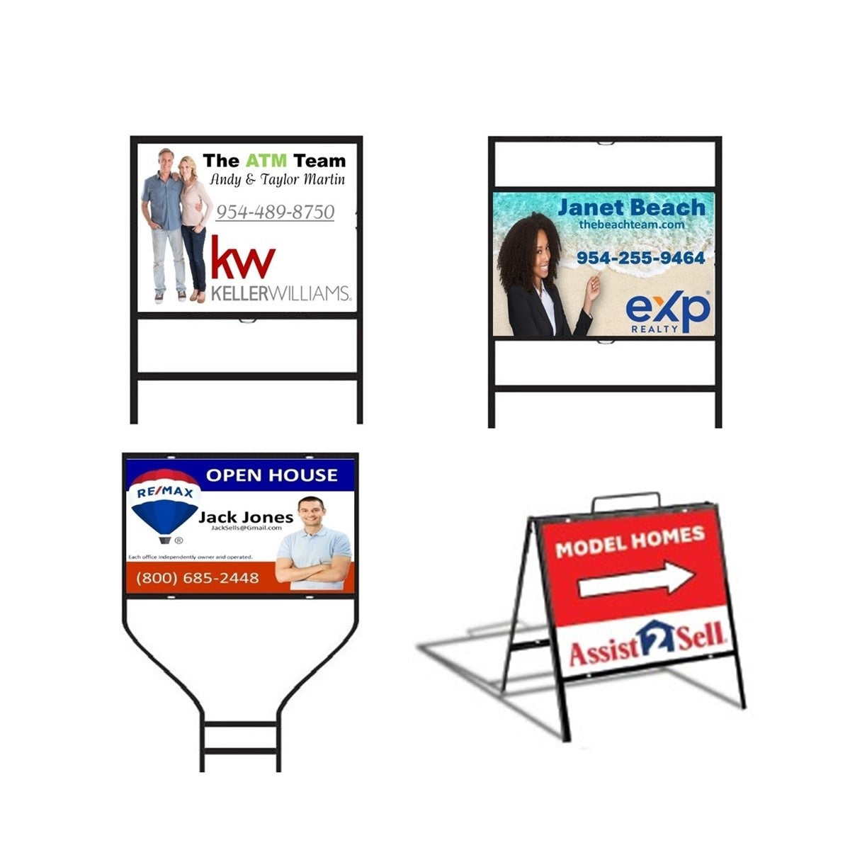 MaxMetal® Signs with Metal Frames – LockBoxBuddy.com