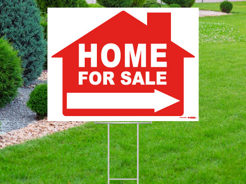 Home For Sale  Sign w/Address Bar 18" X 24"