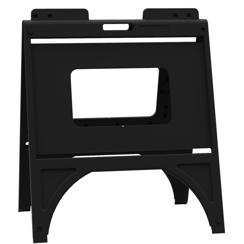 18"x24" Plastic A-Frame Horizontal Sign Orientation (Black)